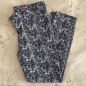 J Crew Liberty Floral Ankle Jeans 30 Tall